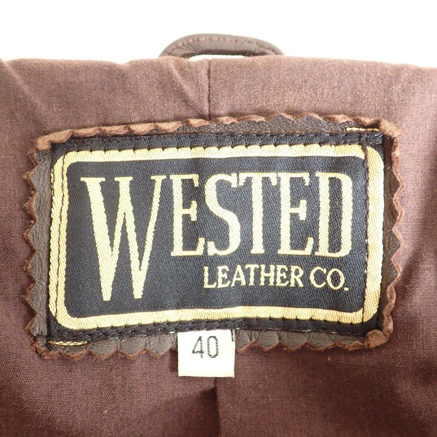 WESTED LEATHER CO. ウエステッドレザー ブラウン レザージャケット 40