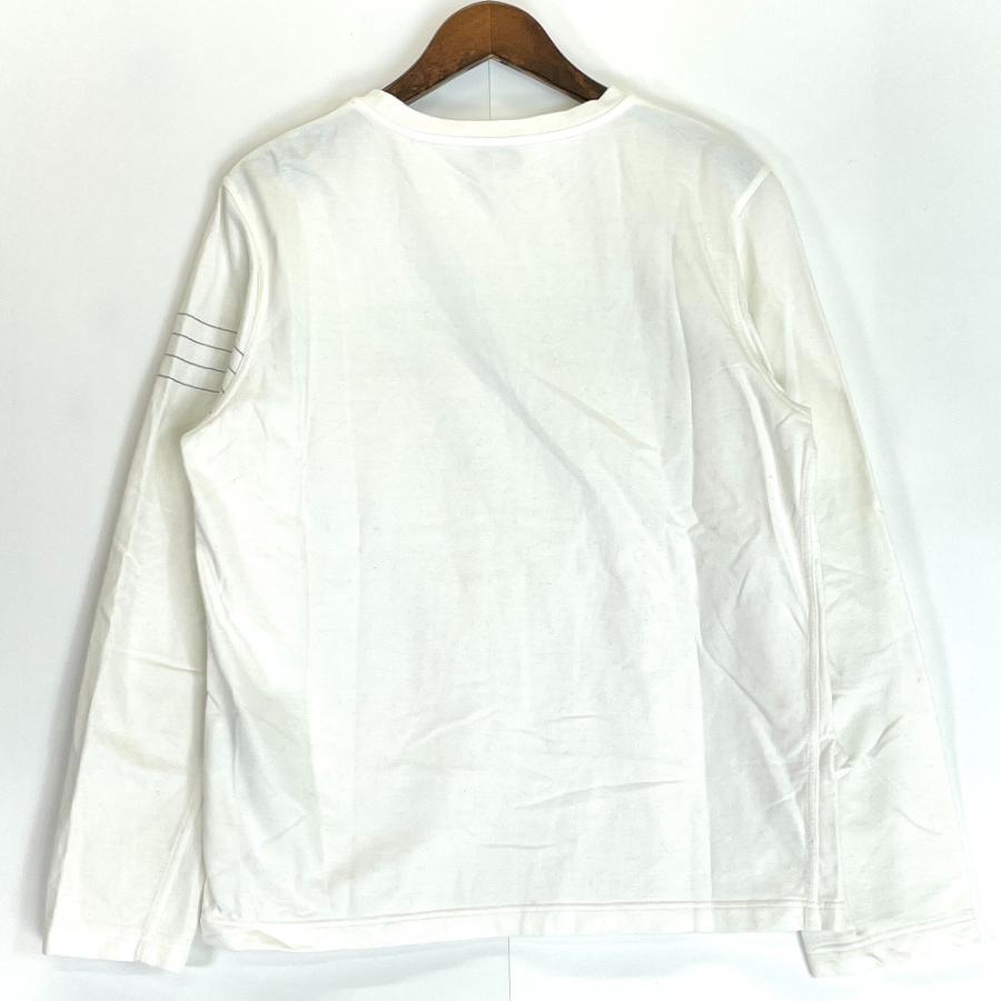 美品/国内正規 HERMES エルメス ステッチ クルーネック 長袖Tシャツ