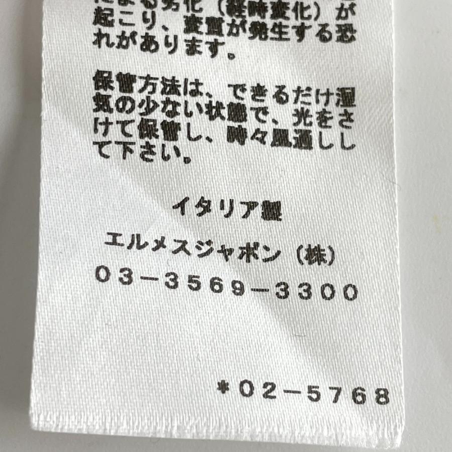 美品/国内正規 HERMES エルメス ステッチ クルーネック 長袖Tシャツ