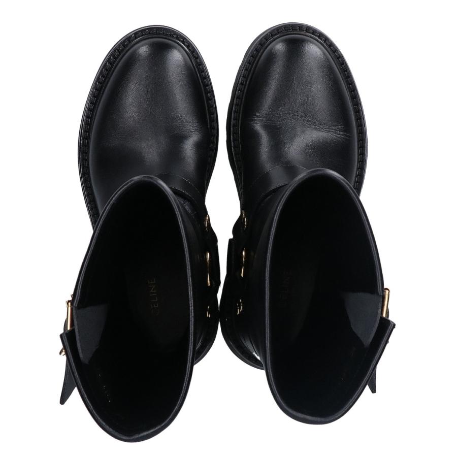 CELINE セリーヌ バルキー ハーネス ミッドバイカーブーツ CELINE セリーヌ バルキー ハーネス ミッドバイカーブーツ
