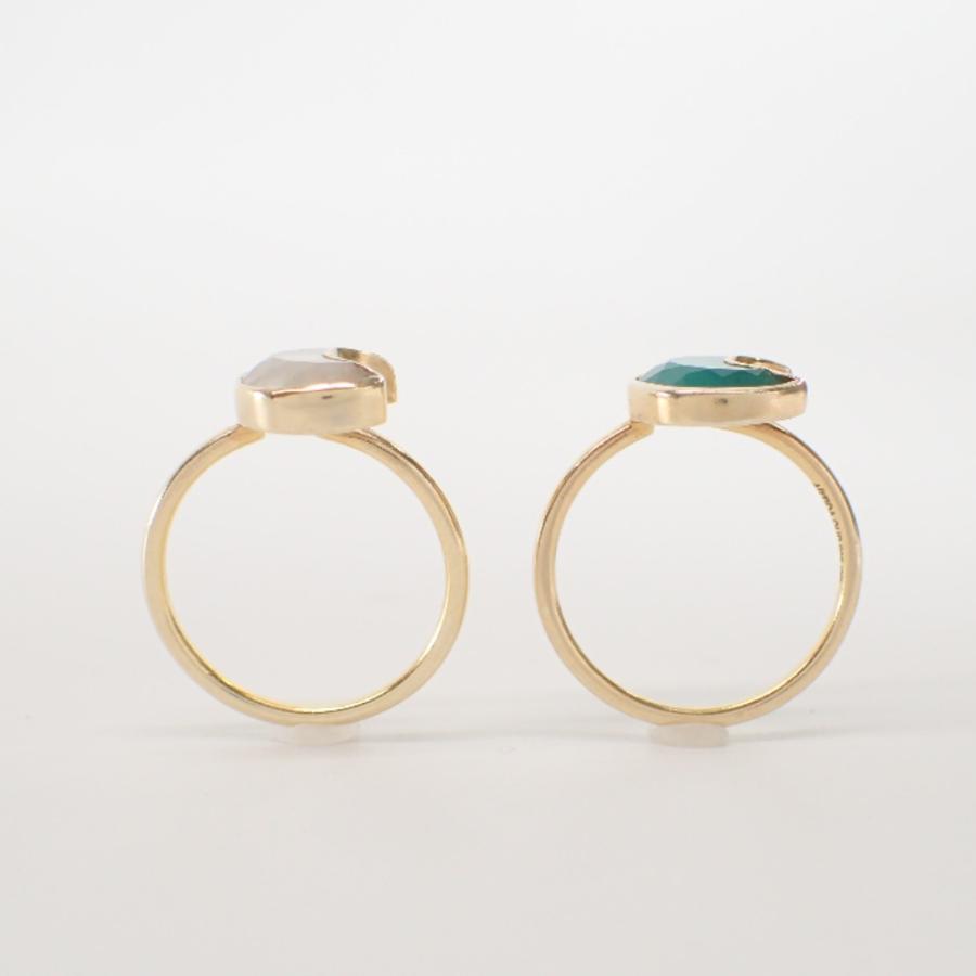 美品 ARTIDA OUD アルティーダウード selene 925GP グリーンオニキス