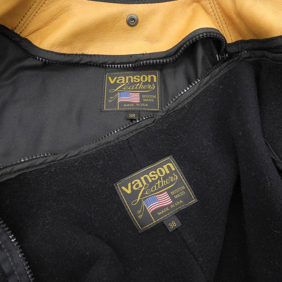VANSON（バンソン） 美品 9B ライナー付き シングルライダース