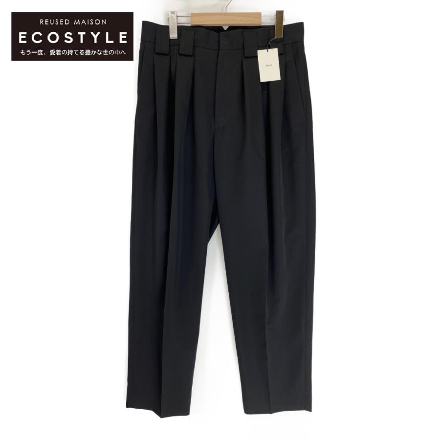 stein シュタイン ブラック ST.232-1 DOUBLE WIDE TROUSERS L ボトムス 