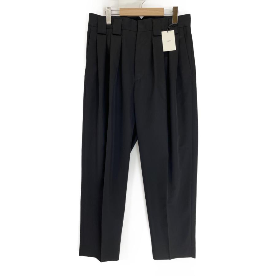 stein シュタイン ブラック ST.232-1 DOUBLE WIDE TROUSERS L ボトムス