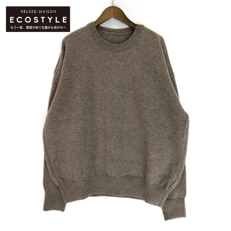 stein シュタイン モカ ST.309 EX Fine Lambs Crew Neck Knit LS M