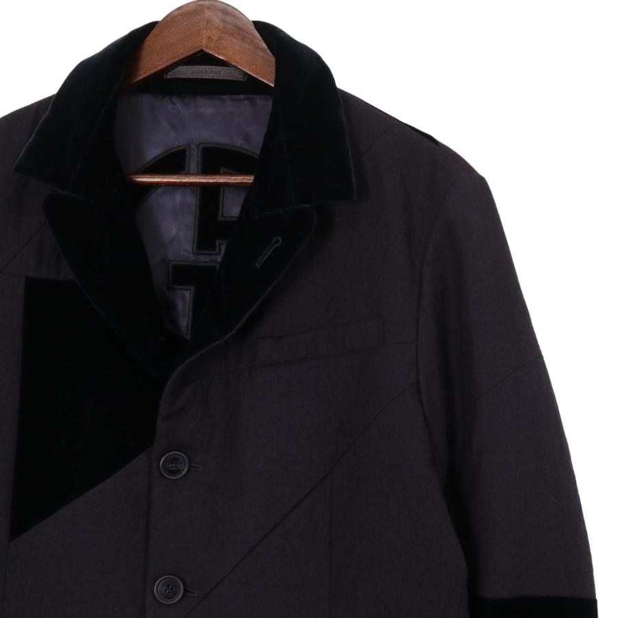 GIORGIO ARMANI ジョルジオアルマーニ ベルベット切替 ジャケット