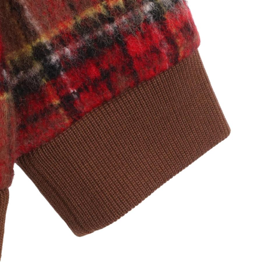 UNDERCOVER ブラウン UC2B4405 チェックスウェットシャツ 2 - トップス 