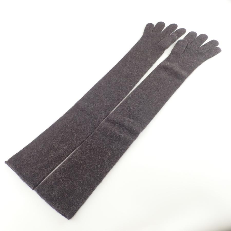 美品 HERMES エルメス マルジェラ期 カシミヤ100% ロング グローブ 