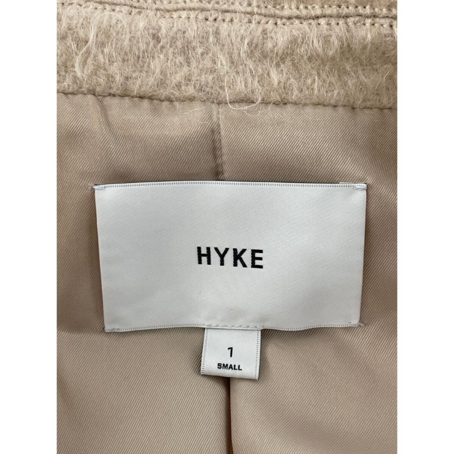 極美品✨　hyke ロングコート　ウール　ベージュ　ダブル　レディース　1 hyke ロングコート ウール ベージュ ダブル レディース 1