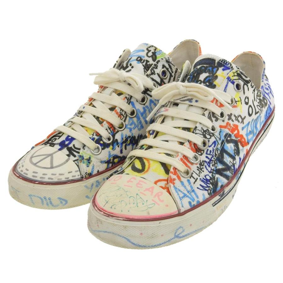 VETEMENTS ヴェトモン 落書き グラフィティ キャンバス スニーカー