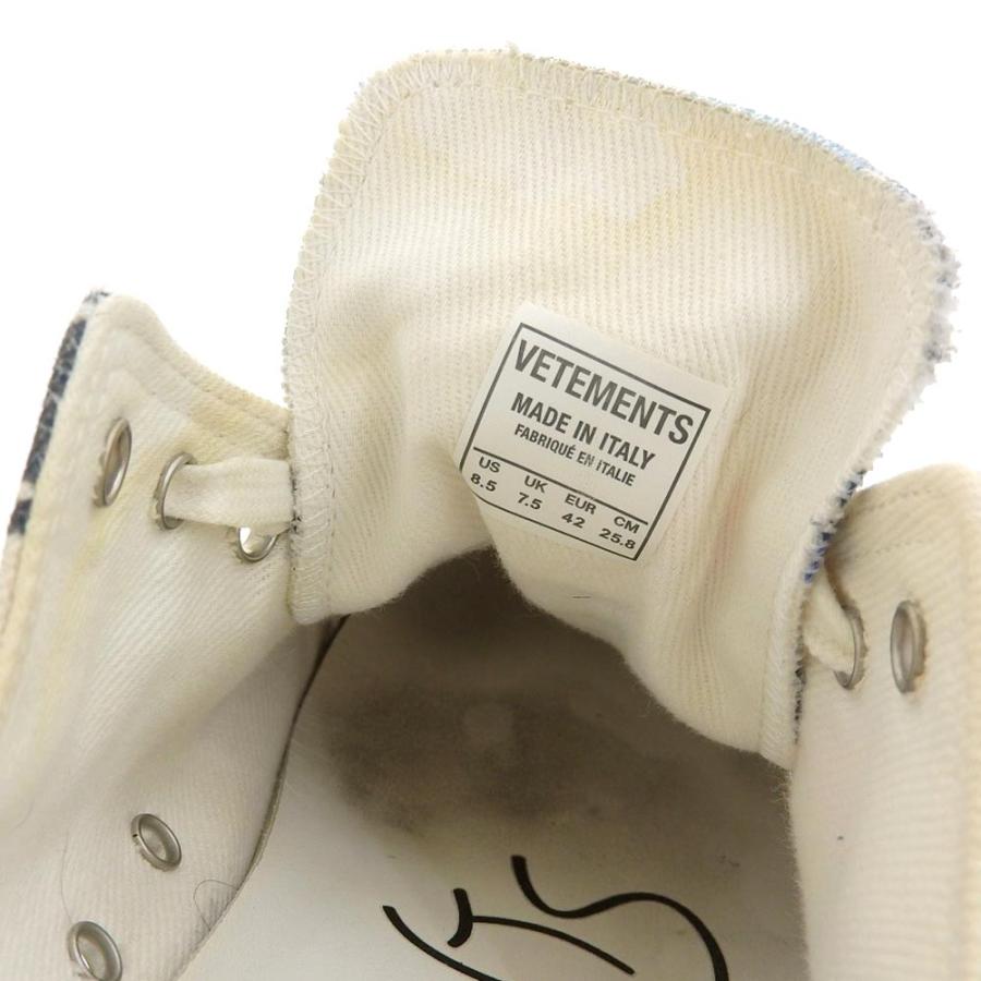 VETEMENTS ヴェトモン 落書き グラフィティ キャンバス スニーカー 