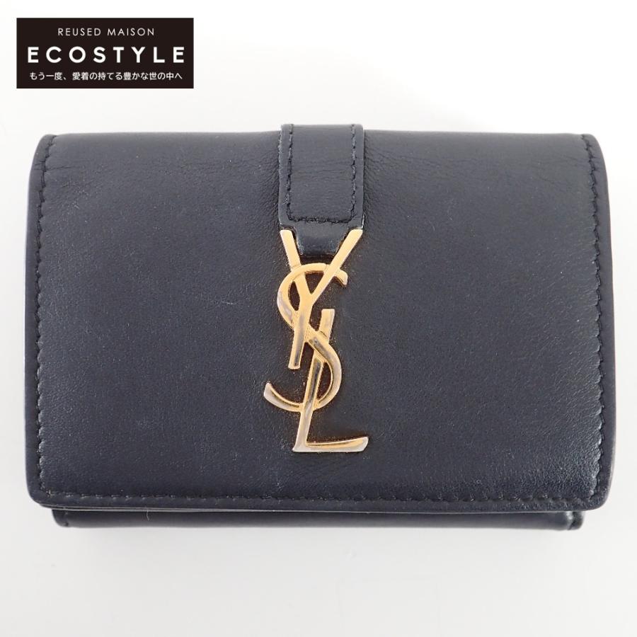 サンローランパリ 3つ折り財布美品  459880 Yves Saint Laurent（イヴ・サンローラン） サンローランパリ 三つ折り