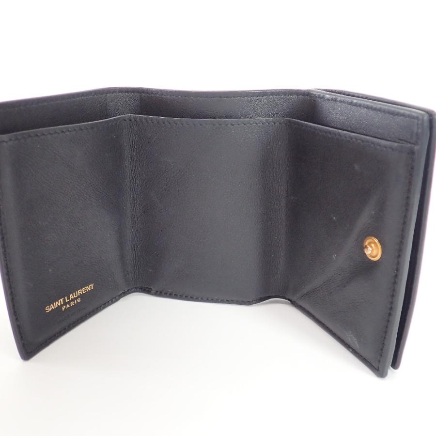 サンローランパリ 3つ折り財布 459880 SAINT LAURENT PARIS サンローランパリ 459880 YSLロゴ タイニー