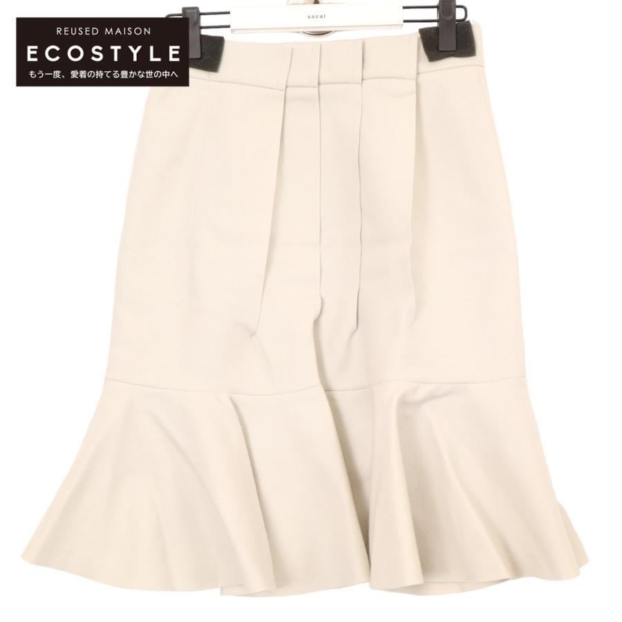 sacai（サカイ） 23-06955 23SS Wool Melton Skirt グレー系 2