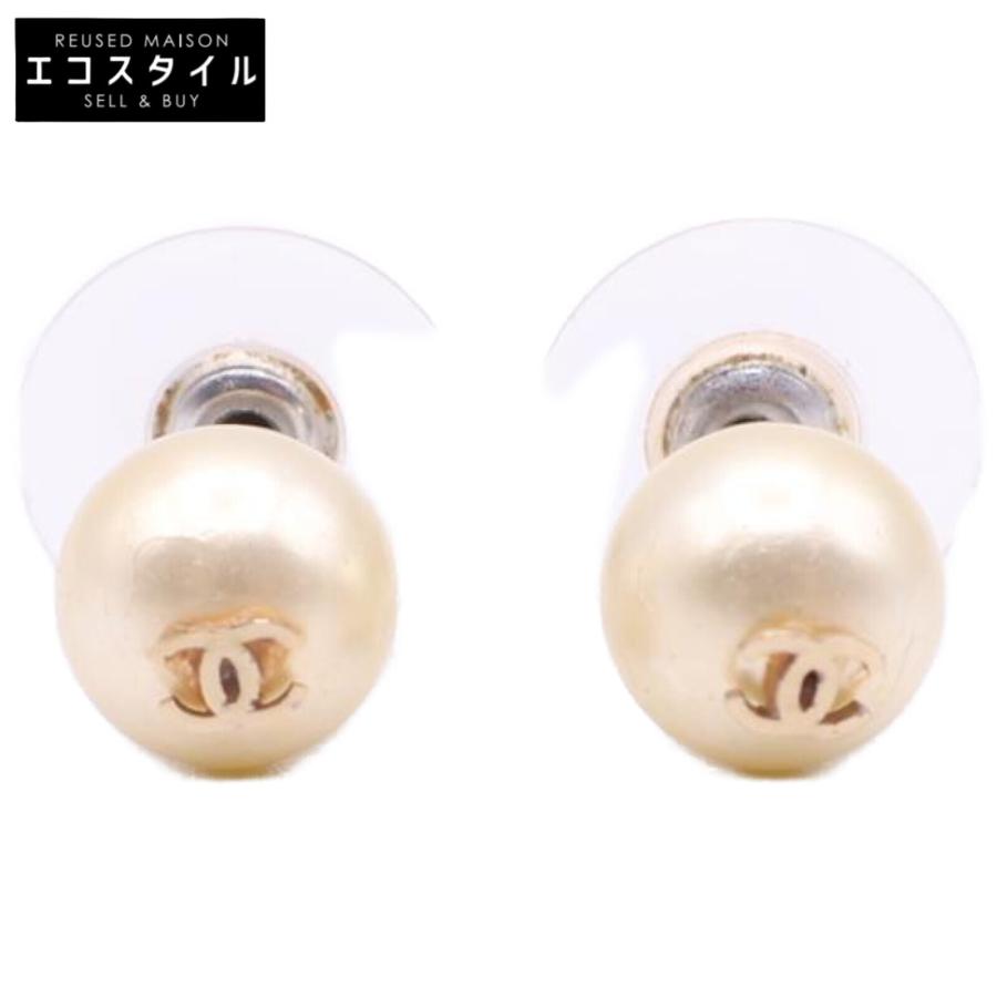CHANEL シャネル 09A CCココマーク イミテーションパール ピアス
