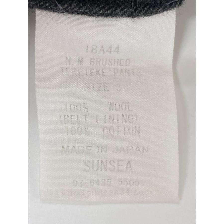 SUNSEA サンシー チャコール 18A44 N.M ブラッシュド テケテケパンツ