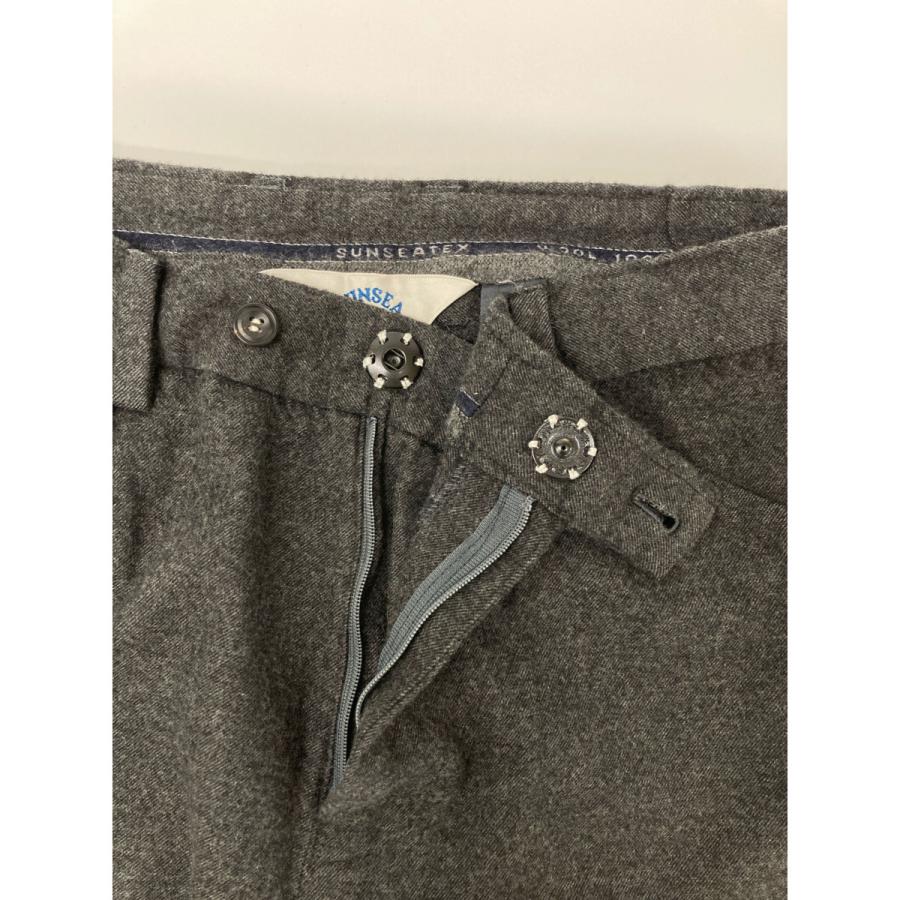 SUNSEA サンシー チャコール 18A44 N.M ブラッシュド テケテケパンツ