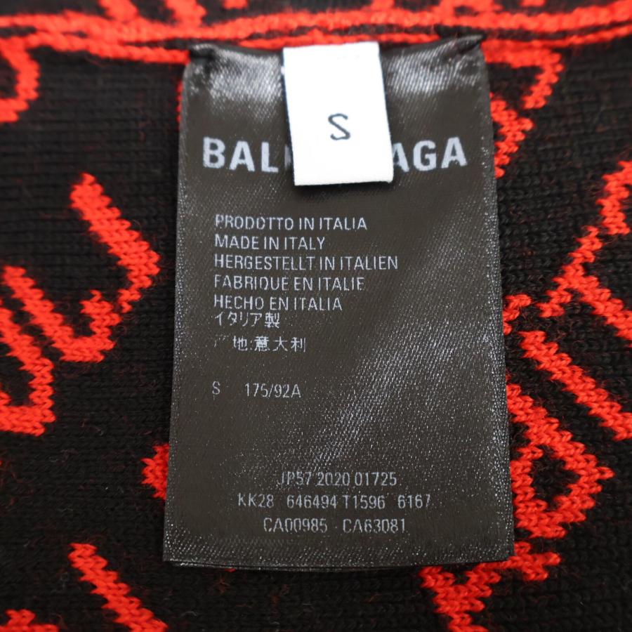 バレンシアガ 【美品/国内正規/20年製】646494 LOVE Language ジャガードプルオーバーニットセーター/ S BALENCIAGA（バレンシアガ） 美品/国内正規/20年製 646494 LOVE