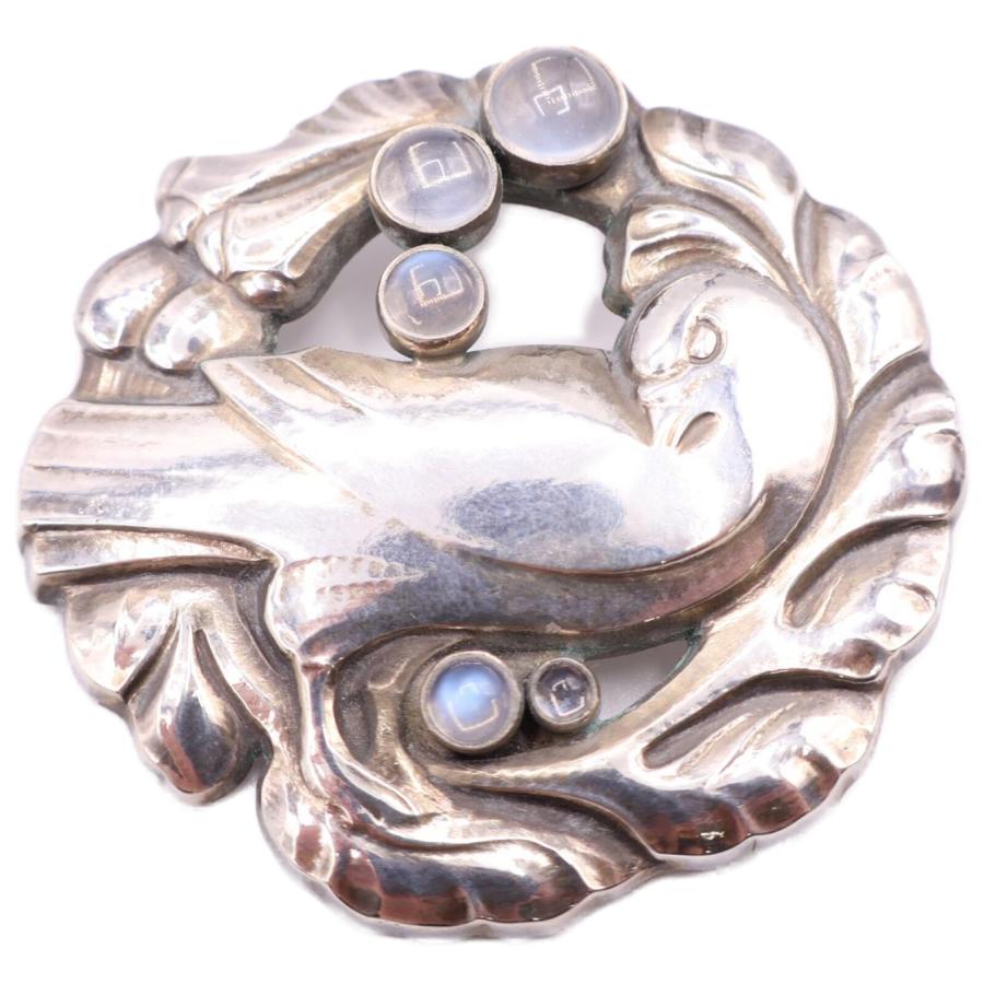 GEORG JENSEN ジョージジェンセン #123 925S ムーンストーン 鳩