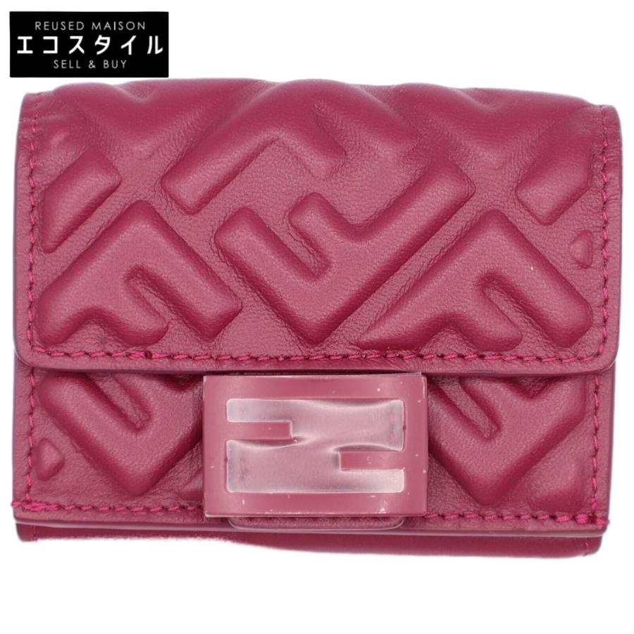 FENDI 新品同様 フェンディ 8M0395AQESF1MJU バゲット マイクロ ナッパ  