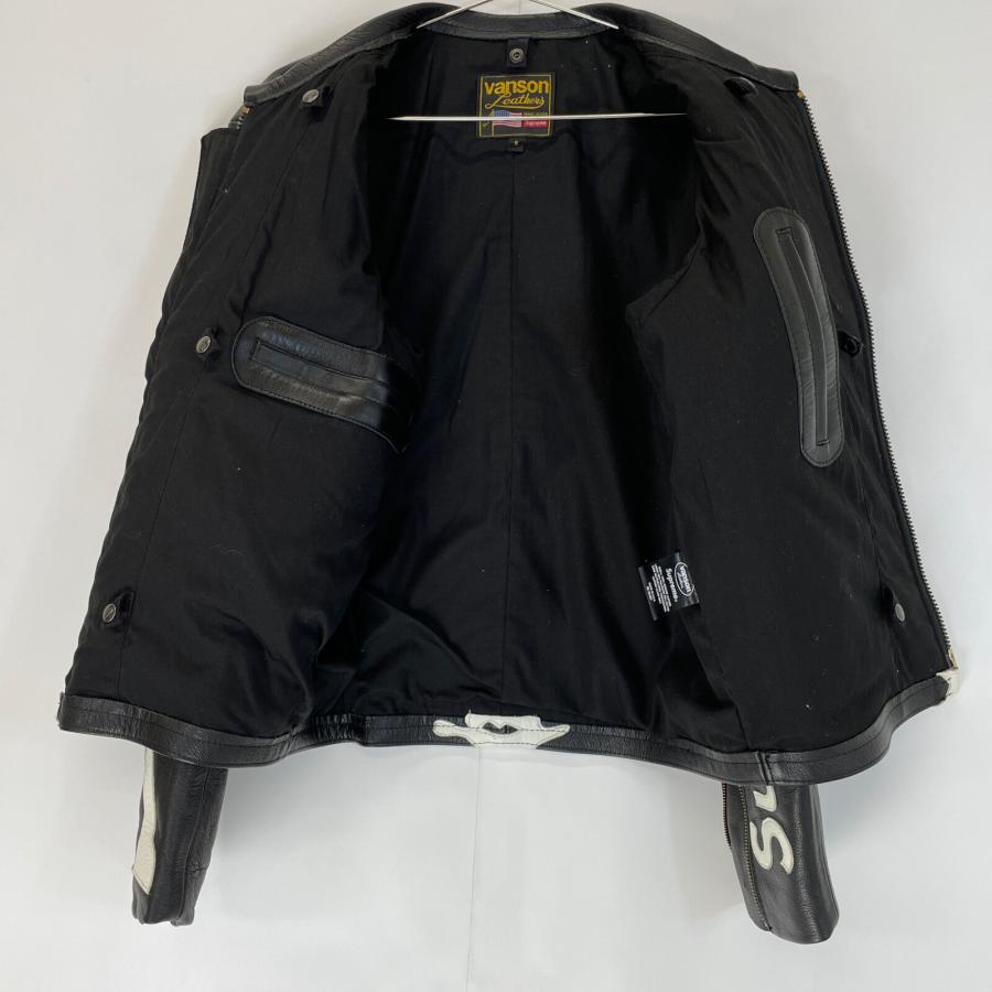 VANSON（バンソン） xSupremeシュプリーム 80350D 17AW ボーン レザー