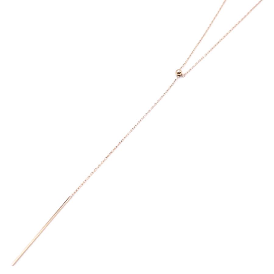 美品 2.718 ニーテンナナイチハチ K10 Y字スライド ネックレス