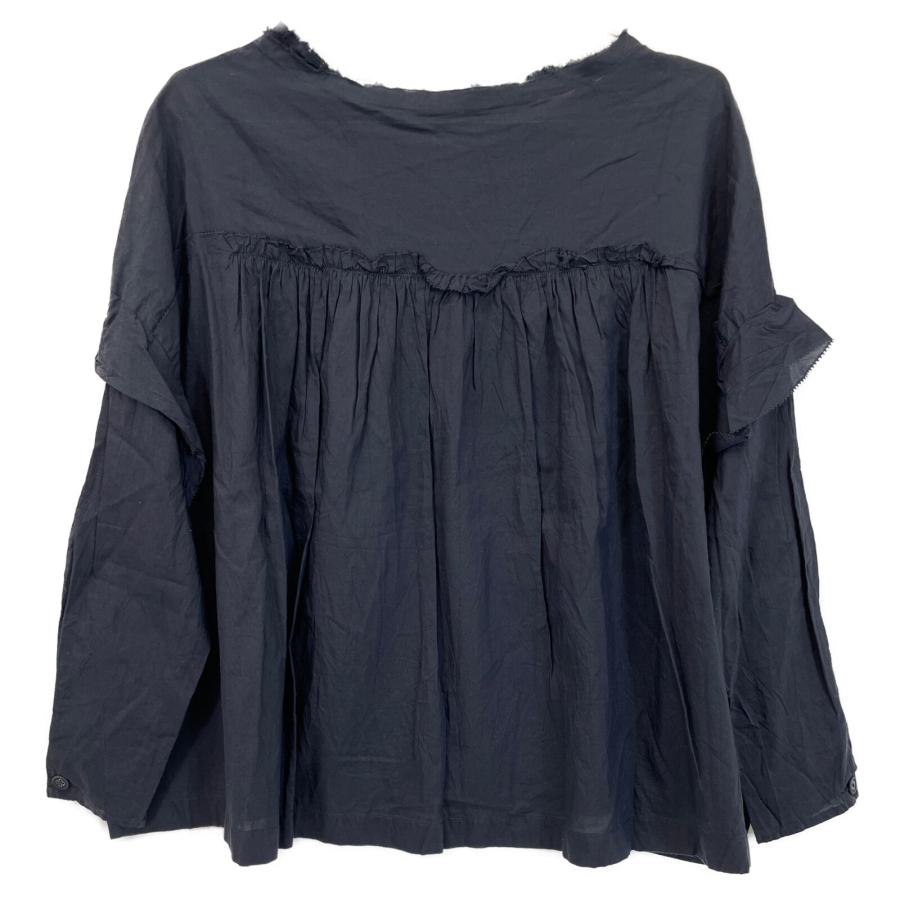 新品 ミナペルホネン euphony 丸襟 ウール カットソー ブルー 38 mina perhonen ミナペルホネン ネイビー xa1006 sokeri シルク混