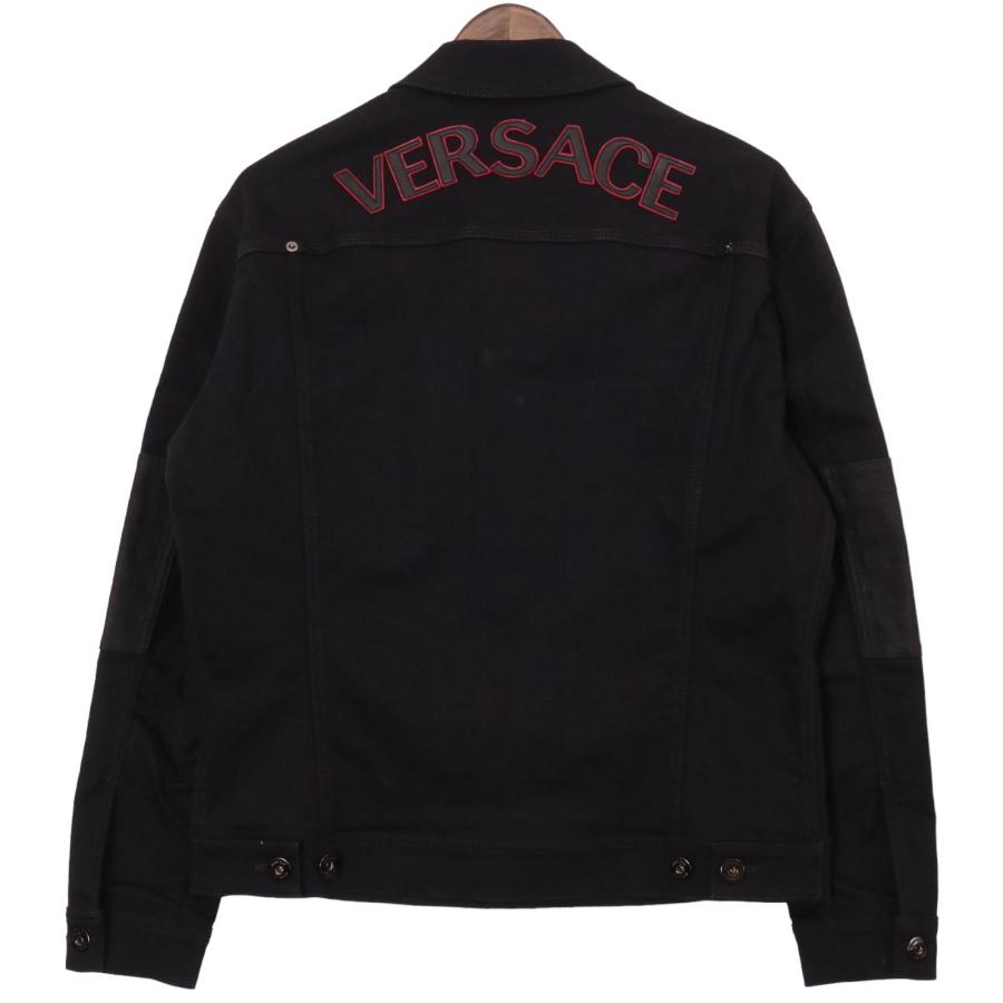 Versace ヴェルサーチ ブラック 2017年製 アーチロゴ デニム Versace ヴェルサーチ ブラック 2017年製 アーチロゴ デニム