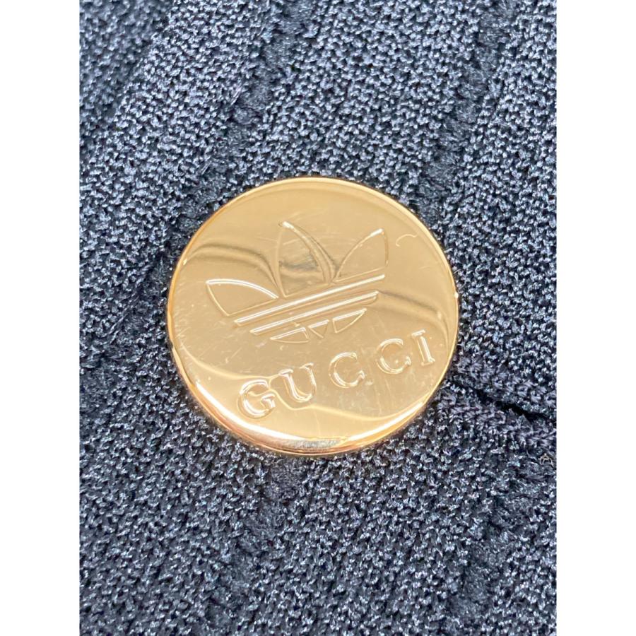 GUCCI（グッチ） 新品同様/国内正規 xadidasアディダス 721088 金ボタン テーラード ジャケット 44 ブラック メンズ ...