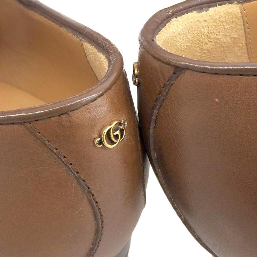 GUCCI（グッチ） 新品同様 バンブービット レザー ローファー シューズ