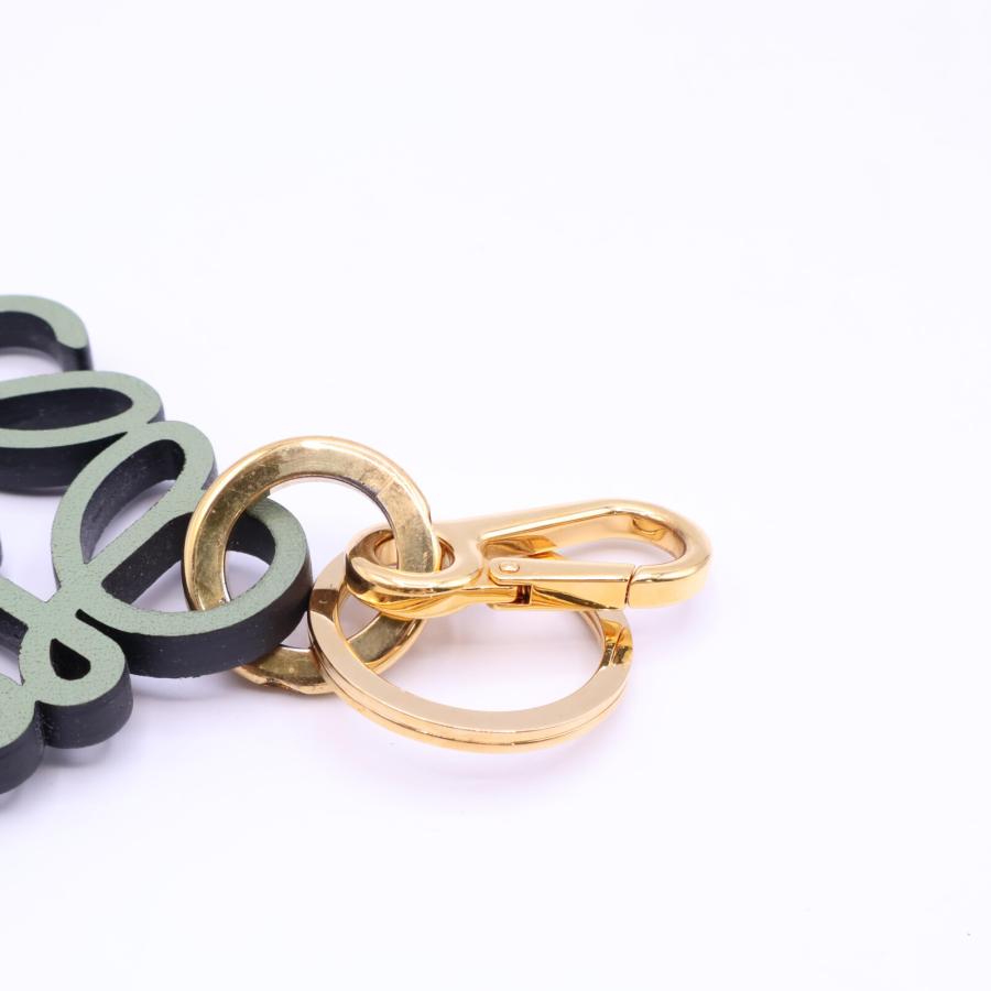 LOEWE ロエベ アナグラム チャーム LOEWE（ロエベ） アナグラム チャーム カーフレザー タン ブラック