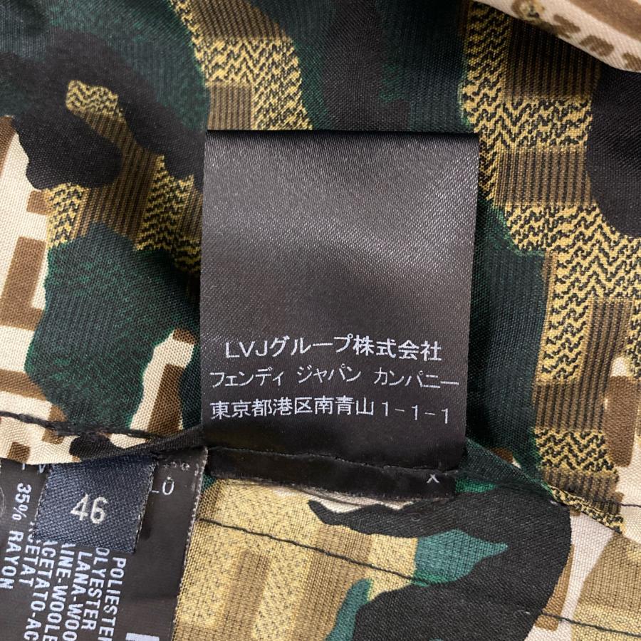 FENDI フェンディ ズッカ柄 カモフラ ジップアップジャケット FENDI フェンディ ズッカ柄 カモフラ ジップアップジャケット