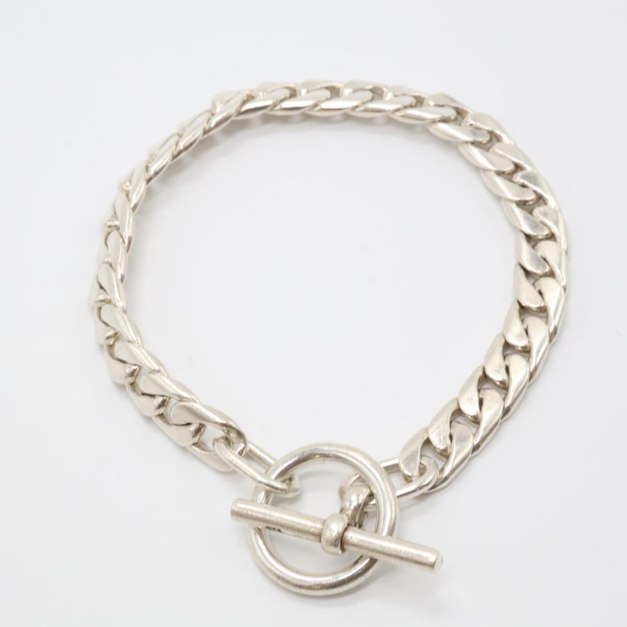 LAVER ラバー 925 9MM CURB CHAIN T BAR 喜平チェーン ブレスレット