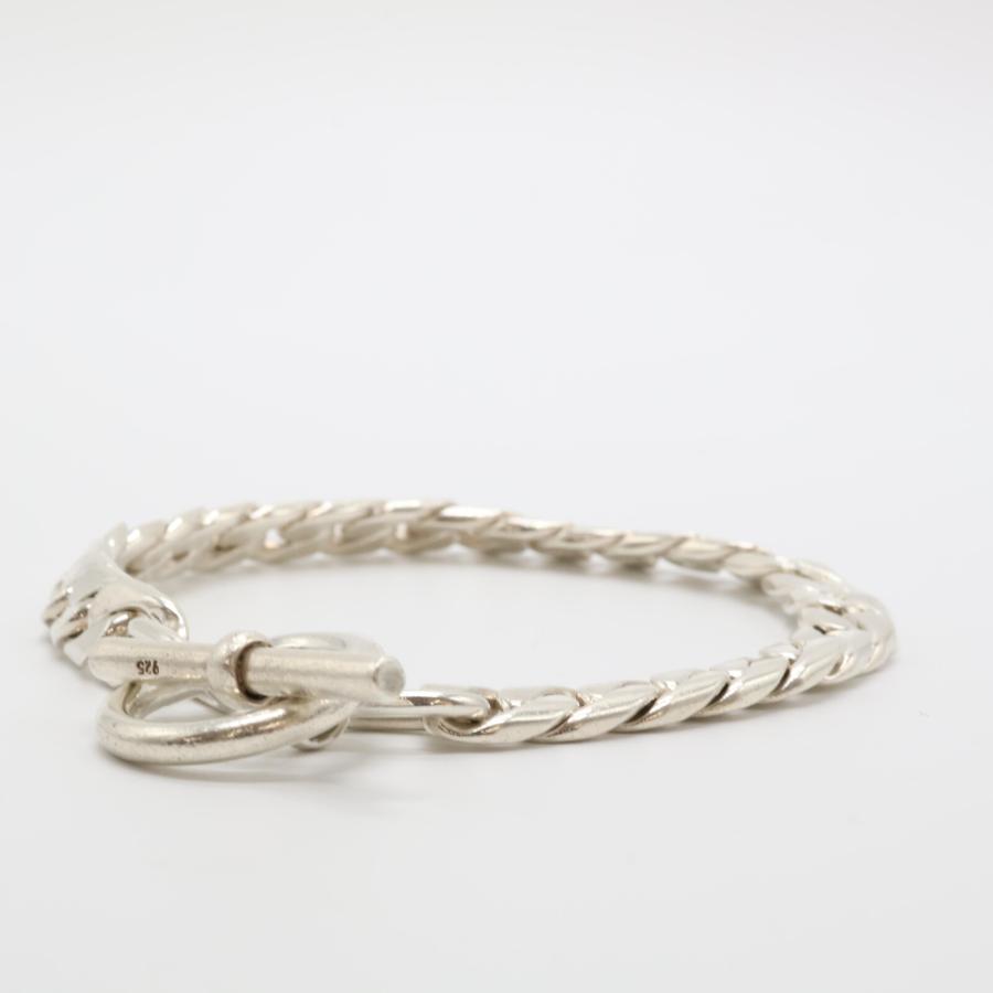 laver シルバー925 喜平 チェーンブレスレット LAVER ラバー 925 9MM CURB CHAIN T BAR 喜平チェーン ブレスレット