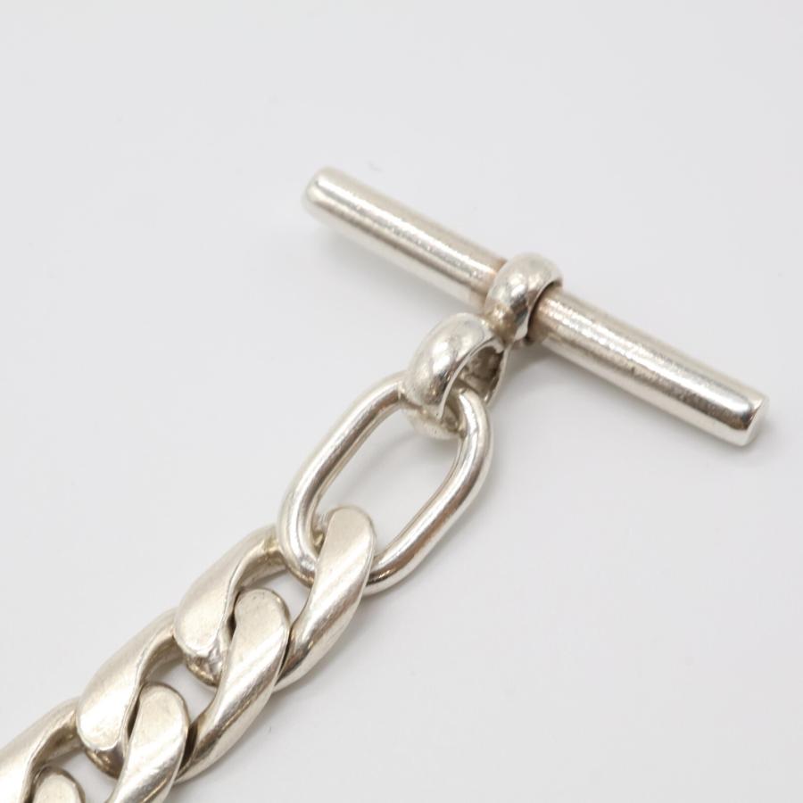 laver シルバー925 喜平 チェーンブレスレット LAVER ラバー 925 9MM CURB CHAIN T BAR 喜平チェーン ブレスレット