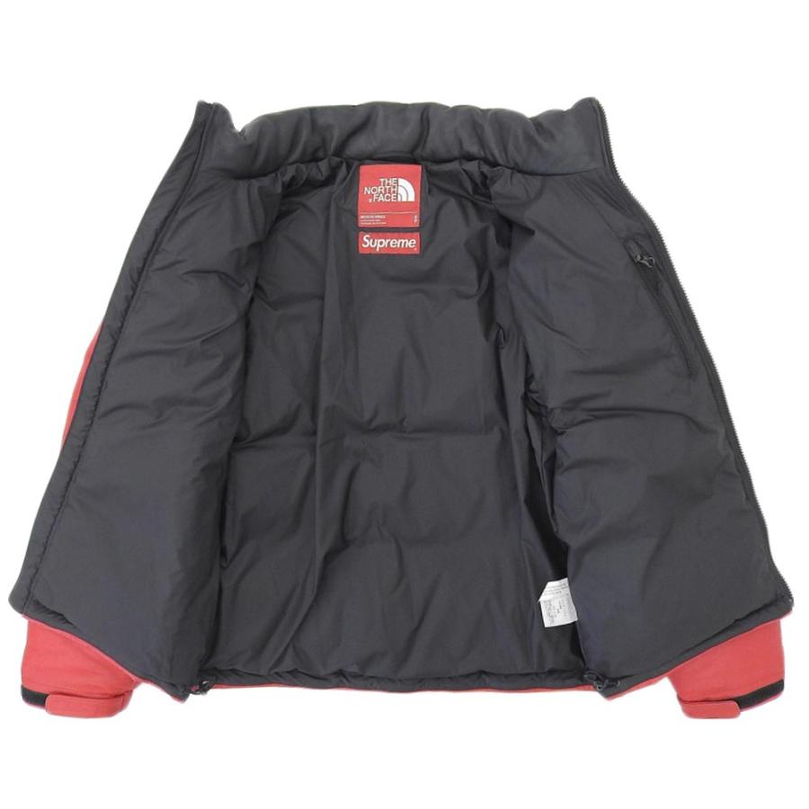 ノースフェイス THE NORTH FACE ノースフェイス ×Supreme レザーヌプシ ジャケット メンズ レッド × ブラック S / P ND91702I 2017AW S THE NORTH FACE（ザ ノースフェイス） ノースフェイス ×Supreme