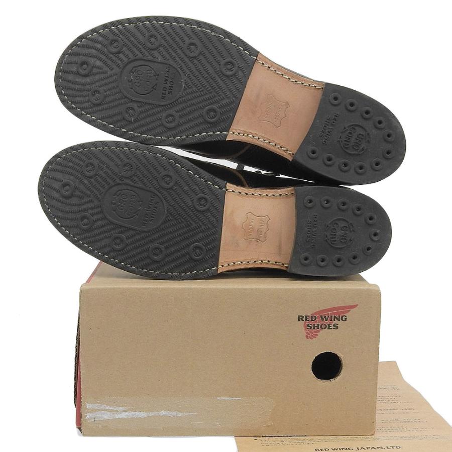 期間限定ニシキヘビ美品 Red Wing レッドウィング ベックマン フラットボックス ブーツ メンズ ブラック クロンダイク 26..0cm 9060 むくみ対応 靴