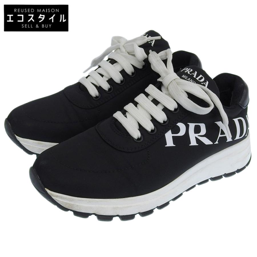 PRADA ブラック ナイロンスニーカー37