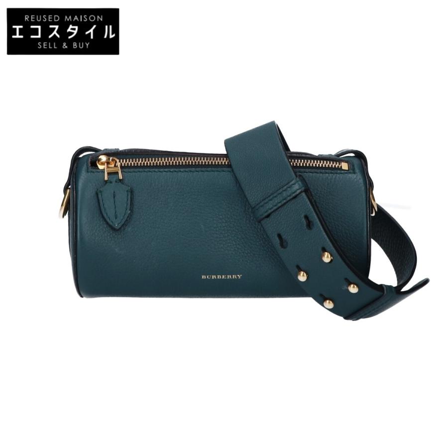 BURBERRY バーバリー ドラム レザー 2WAYショルダー ハンドバッグ 