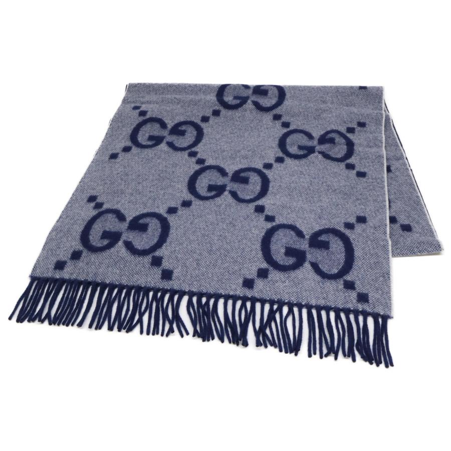 GUCCI（グッチ） 新品同様 674275 4GABX 4178 GGカシミア ジャカード