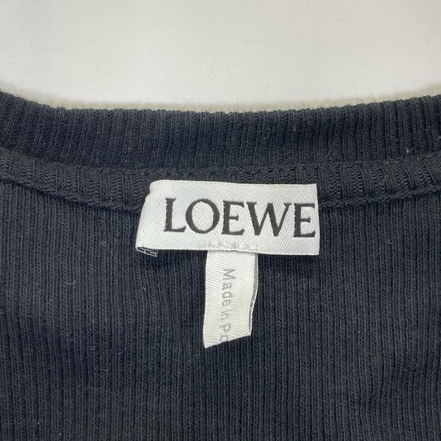 LOEWE - ロエベ ブラック S540Y07XAG クロップド アナグラム タンクトップ S LOEWE ロエベ ブラック S540Y07XAG クロップド アナグラム