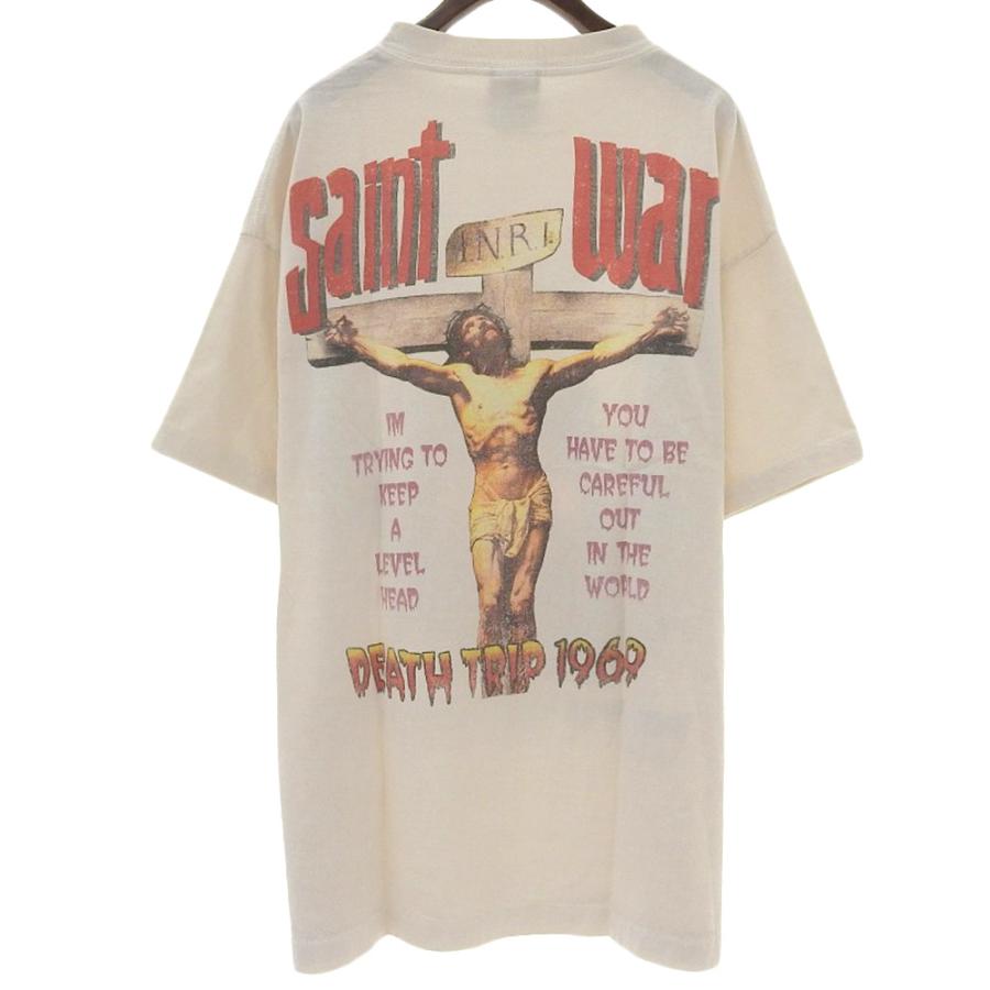 SAINT MICHAEL セントマイケル 新品同様 SM-YS8-0000-007 WAR Tシャツ 