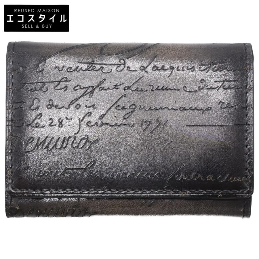 新品/ BERLUTI ベルルッティ インブイア スクリットレザー カード