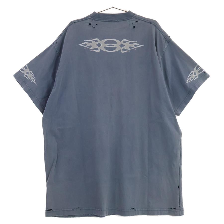 美品 正規品 バレンシアガ デストロイド ロゴ Tシャツ S BALENCIAGA - BALENCIAGA バレンシアガ デストロイ加工 ロゴ