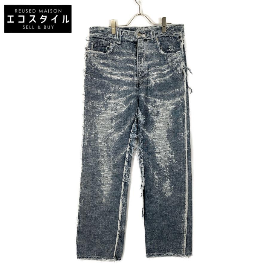 ターク ﾌﾞﾙｰ TA24AW-PT052 STRAIGHT DENIM PANTS 4 TAAKK ターク ブルー TA24AW-PT052 STRAIGHT DENIM PANTS 4 ボトムス