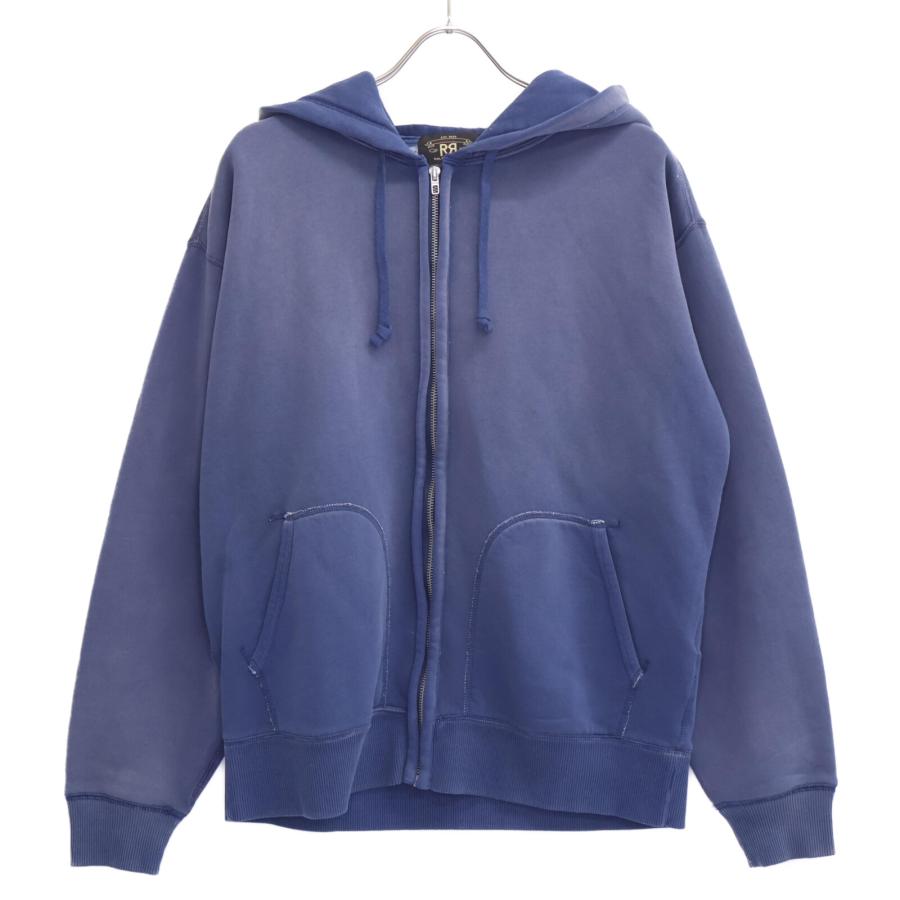 RRL ダブルアールエル フリースフルジップ フーディ メンズ ブルー L 