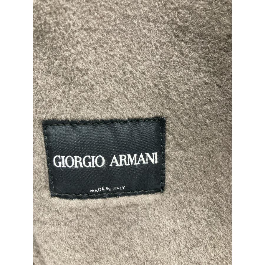 ジョルジオアルマーニ ﾍﾞｰｼﾞｭ×ﾌﾞﾗｳﾝ FSG04P FSP17 ﾗﾑﾑｰﾄﾝ ｼﾞｯﾌﾟｼﾞｬｹｯﾄ 54 ドライクリーニングのみ】GIORGIO ARMANI ジョルジオアルマーニ