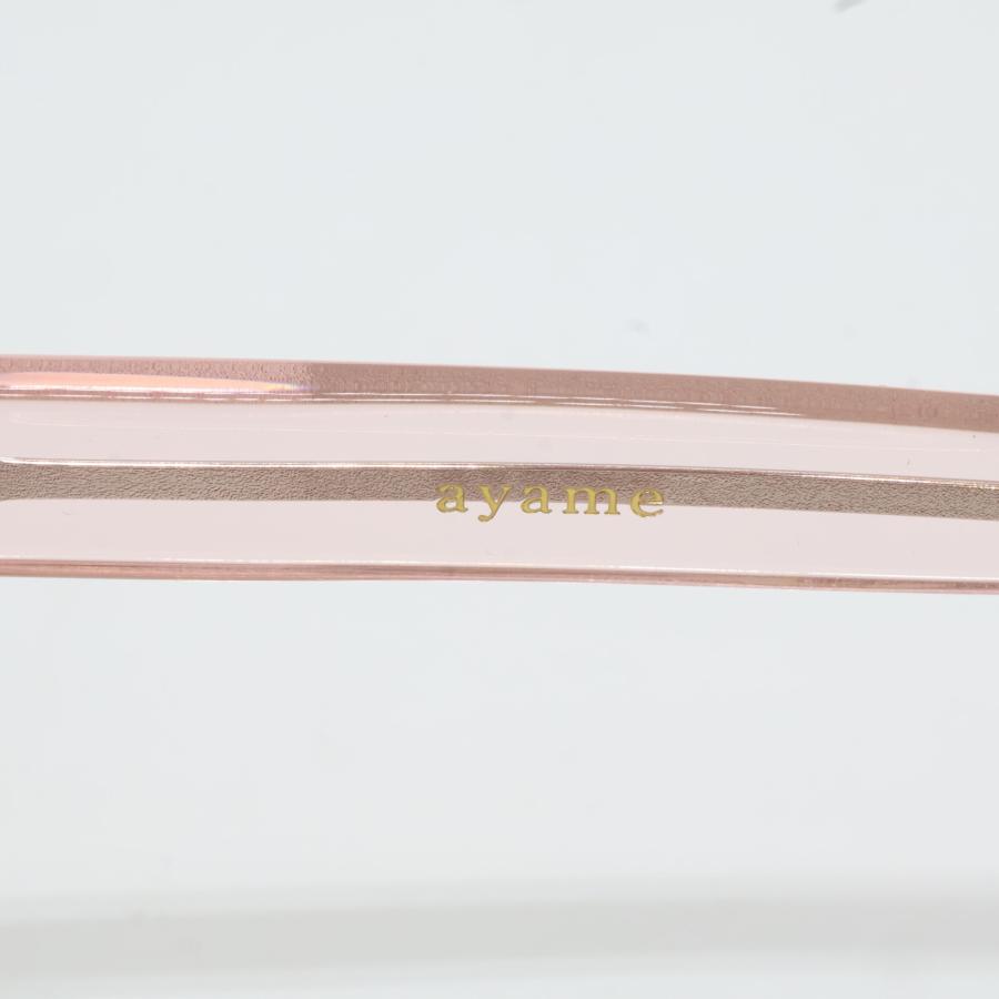 美品 ayame アヤメ TORO トロ サングラス 48□27 FRAME:PINK/LENS