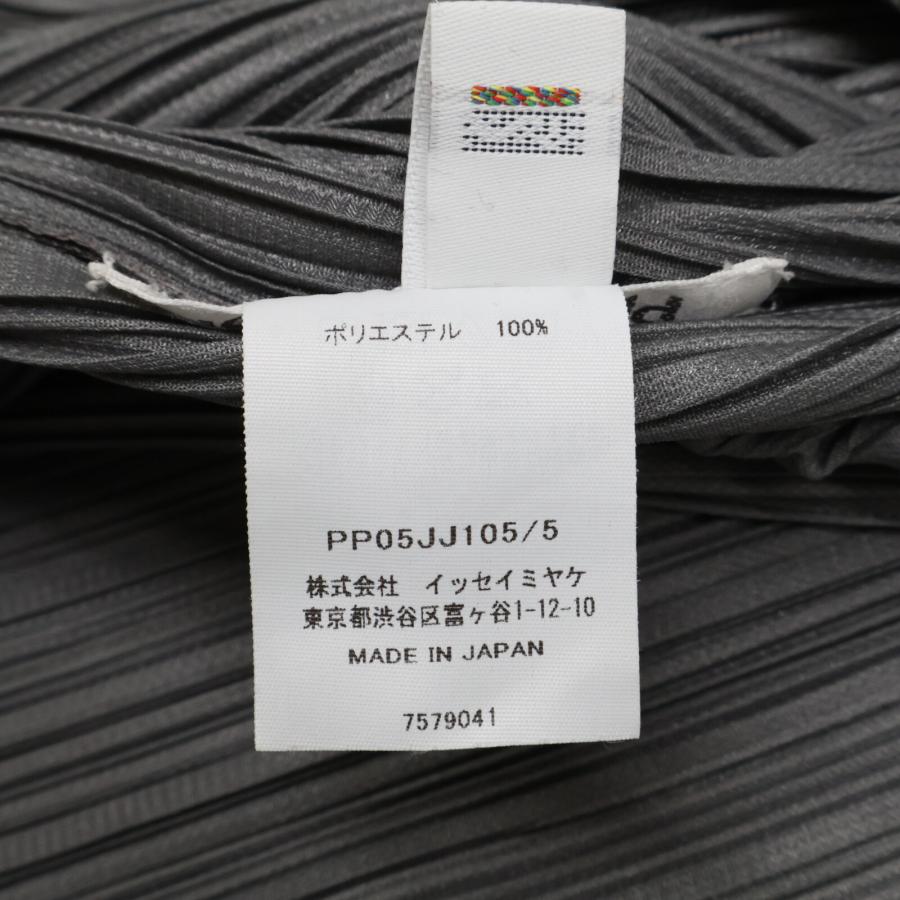 プリーツプリーズ　ベーシックグレーサイズ5 PLEATS PLEASE プリーツプリーズ グレー PP05-JJ105 BASICS シャツ 5