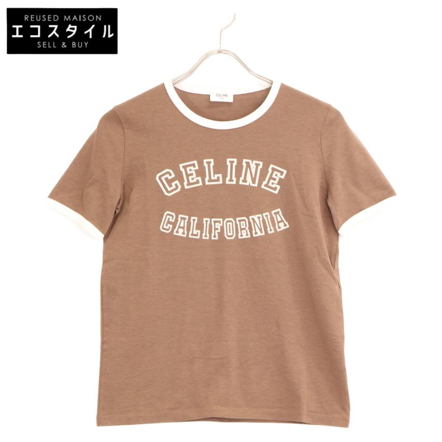 CELINE 美品/国内正規 セリーヌ 2X17H671Q フロッキーロゴ 半袖T CELINE 美品/国内正規 セリーヌ 2X17H671Q フロッキーロゴ 半袖T